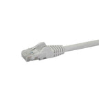 StarTech.com 1m CAT6 Ethernet Cable - White CAT 6 Gigabit Ethernet Wire -250MHz 100W PoE RJ45 UTP Network/Patch Cord Snagless w/Strain Relief Individually Tested