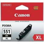 Canon 6443B001/CLI-551BKXL Ink cartridge black high-capacity, 5.53K pages ISO/IEC 24711 1130 Photos 11ml for Canon Pixma IP 8700/IX 6850/MG 5450/MG 6350/MX 725