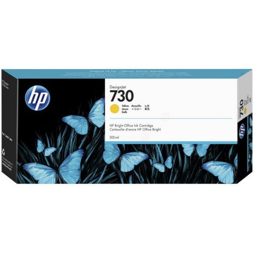 HP P2V70A/730 Ink cartridge yellow 300ml for HP DesignJet T 1600/1700/940