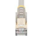 StarTech.com 5m CAT6a Ethernet Cable - 10 Gigabit Shielded Snagless RJ45 100W PoE Patch Cord - 10GbE STP Network Cable w/Strain Relief - Grey Individually Tested/Wiring is UL Certified/TIA