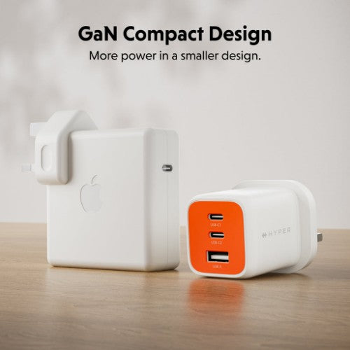 Targus HyperJuice Flex 65W GaN Laptop, Smartphone, Headset, Portable gaming console White, Orange AC Indoor