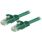 StarTech.com 15m CAT6 Ethernet Cable - Green CAT 6 Gigabit Ethernet Wire -250MHz 100W PoE RJ45 UTP Network/Patch Cord Snagless w/Strain Relief Individually Tested