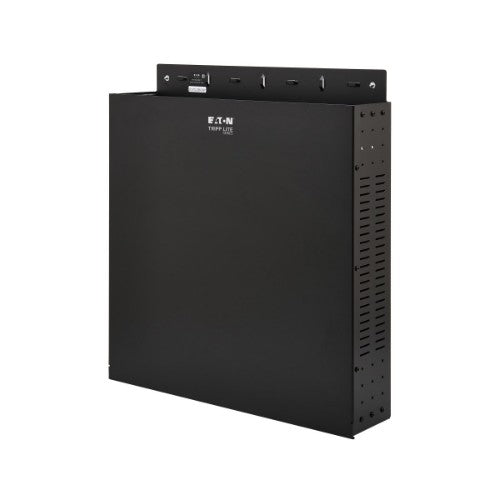 Tripp Lite SRWO2UBRKT SmartRack 2U Low-Profile Vertical-Mount Vented Wall-Mount Mini Rack Enclosure, Black