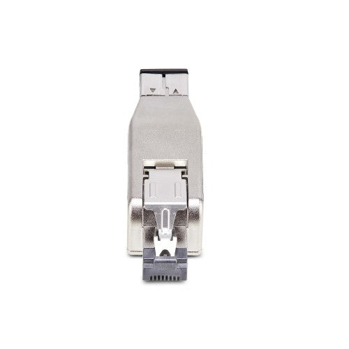 StarTech.com Gigabit Fiber to RJ45 Ethernet Media Converter Dongle, Optical Singlemode 10km/Multimode 800m, PoE Powered, Compact Design, Metal Housing, Micro Mini, TAA