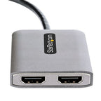 StarTech.com USB-C to Dual HDMI Adapter, USB Type-C Multi-Monitor MST Hub, Dual 4K 60Hz HDMI Laptop Display Extender / Splitter, HDR, Extra-Long Built-In Cable - Windows Only