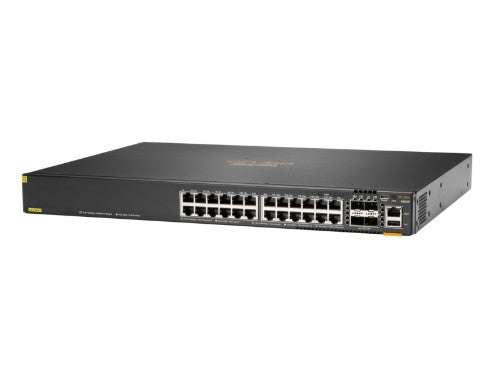 HPE Aruba Networking Aruba 6300F 24-port 1GbE Class 4 PoE & 4-port SFP56 Managed L3 Gigabit Ethernet (10/100/1000) Power over Ethernet (PoE) 1U Grey