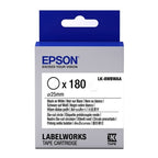 Epson C53S658901/LK-8WBWAA DirectLabel-etikettes black on white Die-Cut 25mm for Epson LabelWorks 4-36mm