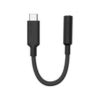ALOGIC ELPC35A-BK mobile phone cable Black 0.1 m USB-C 3.5 mm