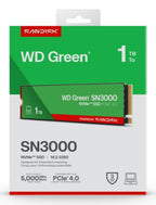 Western Digital Green WD ™ SN3000 NVMe™ SSD POWERED BY SANDISK 1 TB