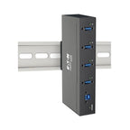 Tripp Lite U360-004-IND 4-Port Industrial-Grade USB 3.x (5Gbps) Hub - 20 kV ESD Immunity, Metal Housing, Mountable