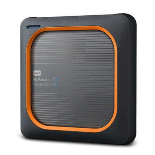 Western Digital My Passport Wireless 2 TB USB Type-A 3.2 Gen 1 (3.1 Gen 1) Wi-Fi Black, Orange
