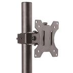StarTech.com Single Monitor Desk Mount - Single Screen Heavy Duty Pole Mount for up to 34" (17.6lb/8kg) VESA Compatible Displays - Ergonomic Height Adjustable Monitor Arm Mount - Desk Clamp/Grommet