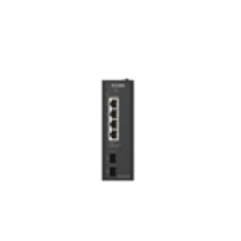 D-Link 6-Port Gigabit Industrial PoE+ Smart Managed Switch with 2 x SFP Ports
