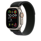 Apple 49mm Black Trail Loop - M/L - Natural Titanium Finish