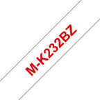 Brother MK-232BZ DirectLabel red on white 12mm x 8m for Brother P-Touch M 9-12mm