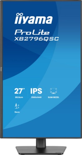 iiyama ProLite 27” QHD IPS monitor with USB-C (65W) and ergonomic stand