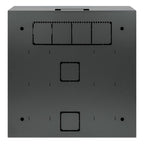 Intellinet Low-Profile 19" Wall Mount Cabinet with 4U Horizontal and 2U Vertical Rails Slim, Space-saving Enclosure with Only 170 mm (6.7 in.) Depth, Ideal for AV, Multimedia and Surveillance Applications, Assembled, Black RAL 7021