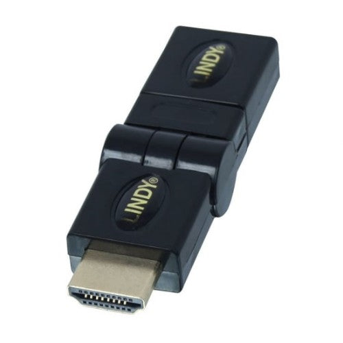 Lindy HDMI 360 Degree Adapter, HDMI Male to Female