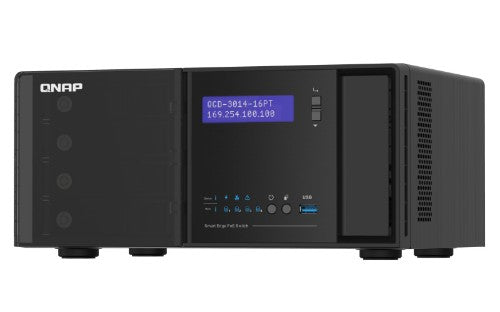 QNAP QGD-3014-16PT-8G network switch Managed Gigabit Ethernet (10/100/1000) Power over Ethernet (PoE) Black