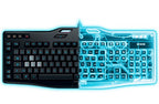 Logitech G105 keyboard USB Russian Black