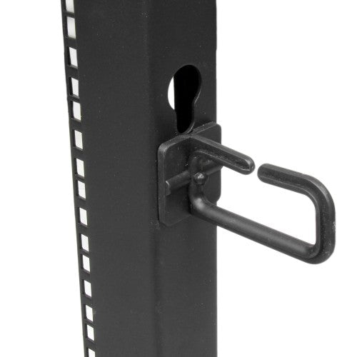 StarTech.com 8U 4-Post Server Rack, 19in Open Frame Rack with 40in (101cm) Mounting Depth and 1200lb (544kg) Weight Capacity, Mobile or Floor Mount IT Rack