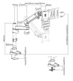 V7 Monitor Mount Professional Touch Adjust
