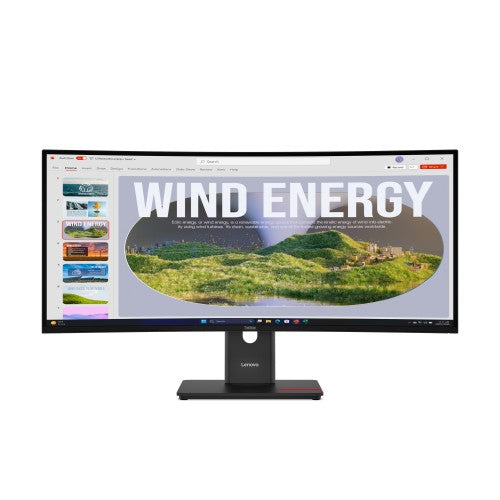 Lenovo ThinkVision T34WD-40 LED display 86.4 cm (34") 3440 x 1440 pixels Wide Quad HD Black