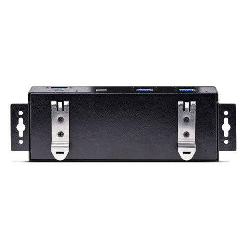 StarTech.com 7-Port Industrial USB 10Gbps Hub with Power Adapter, Metal, Mountable, 5x USB-A and 2x USB-C Downstream Ports, ESD Protection, Powered USB Hub, TAA