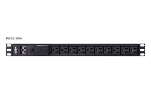 ATEN PE0210SG power distribution unit (PDU) 10 AC outlet(s) 1U Black