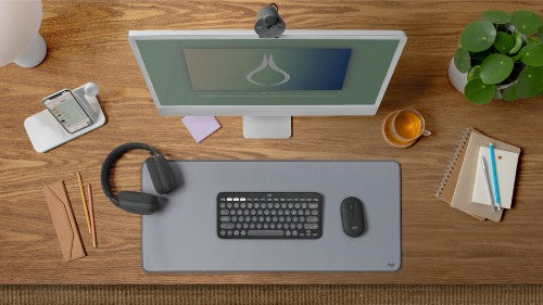 Logitech 920-012233 keyboard Mouse included Universal RF Wireless + Bluetooth QWERTY UK English Graphite
