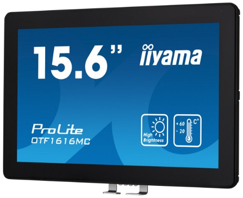 iiyama 15.6" high-brightness touchscreen with 10 touch points PCAP touch technology for outdoor applications