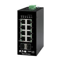 Tripp Lite NGI-U08C2 8-Port Unmanaged Industrial Gigabit Ethernet Switch - 10/100/1000 Mbps, 2 GbE SFP Slots, -40° to 75°C, DIN Mount
