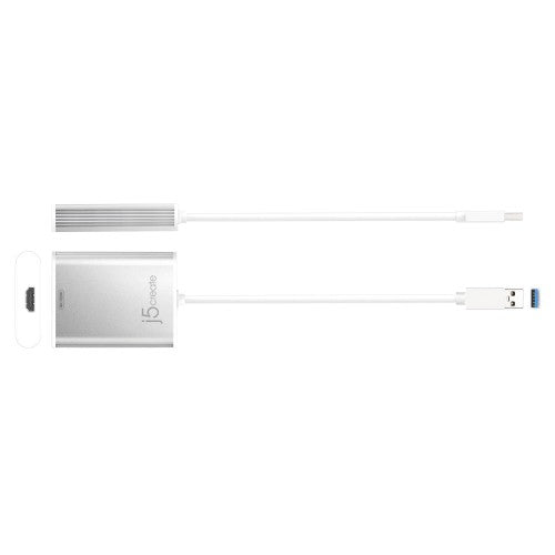 j5create JUA354 USB™ 3.0 to 4K HDM™ Display Adapter, Silver