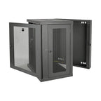 Tripp Lite SRW15US SmartRack 15U Low-Profile Switch-Depth Wall-Mount Half-Height Rack Enclosure, Hinged Back