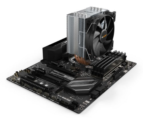be quiet! Pure Rock 2 CPU Cooler, Single 120mm PWM Fan, For Intel Socket:1700/ 1200 / 2066 / 1150 / 1151 / 1155 / 2011(-3) square ILM; For AMD Socket: AM4 / AM3(+) 150W TDP, 155mm Height