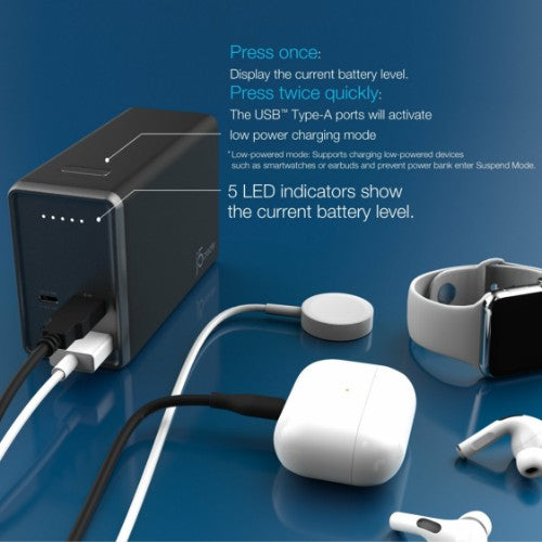 j5create JPB264100 26800mAh PD 100W 4-Port Power Bank, Black