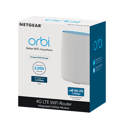 NETGEAR LBR20 wireless router Gigabit Ethernet Dual-band (2.4 GHz / 5 GHz) 4G White