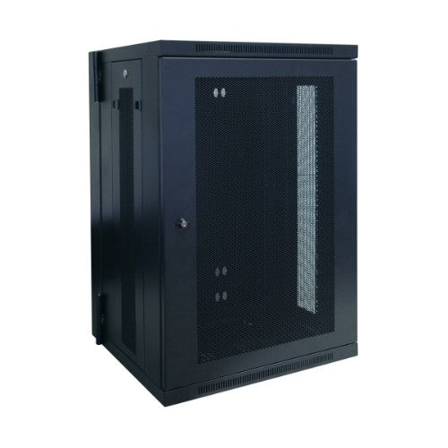 Tripp Lite SRW18US SmartRack 18U Low-Profile Switch-Depth Wall-Mount Rack Enclosure Cabinet, Hinged Back