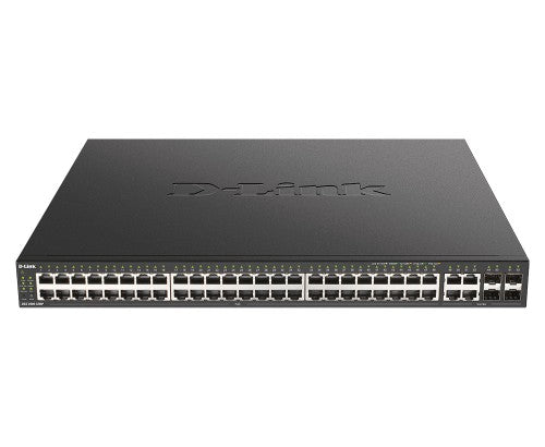 D-Link 48-Port 10/100/1000BASE-T PoE + 4-Port 100/1000 Mbps GbE/SFP Combo Managed Access Switch