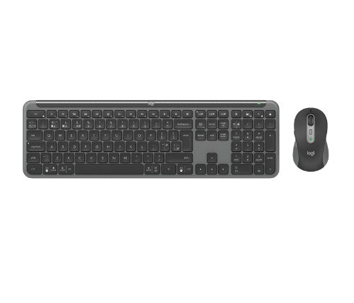 Logitech 920-012494 keyboard Mouse included Office RF Wireless + Bluetooth QWERTY UK English Graphite