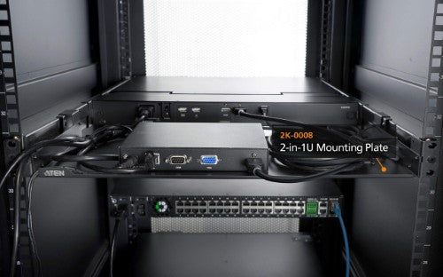 ATEN 2-in-1U Rack Mounting Plate
