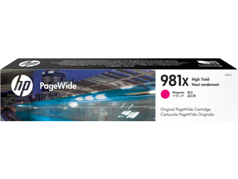 HP L0R10A/981X Ink cartridge magenta, 10K pages ISO/IEC 19798 114,5ml for HP PageWide E 58650/556