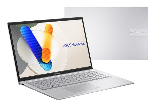 ASUS Vivobook 17 X1704VA-AU811W Intel Core 5 120U Laptop 43.9 cm (17.3") Full HD 8 GB DDR4-SDRAM 512 GB SSD Wi-Fi 6 (802.11ax) Windows 11 Home Silver