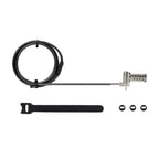 StarTech.com Universal Laptop Lock 6.6ft (2m), Security Cable For Notebook Compatible With Noble Wedge®/Nano/K-Slot; Keyless Combination Locking Cable, Anti-Theft Cut-Resistant Steel Cable - TAA
