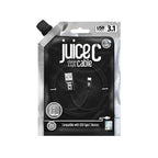 Juice JUI-CABLE-TYPEC-TYPEC-1M-RND-BLK USB cable 2 m USB 3.2 Gen 1 (3.1 Gen 1) USB A USB C Black