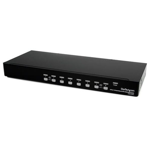 StarTech.com 8 Port 1U Rackmount DVI USB KVM Switch - TAA