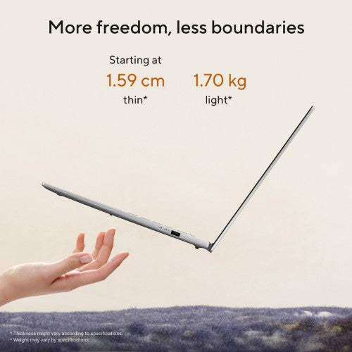 ASUS Vivobook S16 M3607GA-SH001W Copilot+ PC AMD Ryzen™ AI 7 445 Laptop 40.6 cm (16") WUXGA 16 GB DDR5-SDRAM 1 TB SSD Wi-Fi 6 (802.11ax) Windows 11 Home Grey