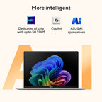 ASUS Vivobook 16 M1607KA-MB053W AMD Ryzen AI 7 350 Laptop 40.6 cm (16") WUXGA 16 GB DDR5-SDRAM 1 TB SSD Wi-Fi 6 (802.11ax) Windows 11 Home Blue