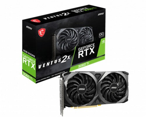 MSI VENTUS RTX 3060 TI 2X 8G OC V1 LHR graphics card NVIDIA GeForce RTX 3060 Ti 8 GB GDDR6