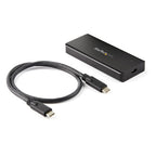 StarTech.com USB-C 10Gbps M.2 NVMe PCIe SSD Enclosure - Rugged Aluminum External M.2 PCIe M-Key Case IP67 Rated - 1GB/s Read/Write - Supports 2230/2242/2260/2280 - TB3 Compatible - Mac/PC - TAA